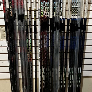 New Senior Bauer and CCM Left Handed Custom Sticks