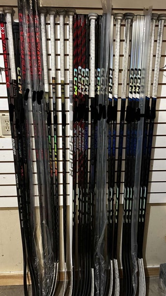 New Senior Bauer and CCM Left Handed Custom Sticks