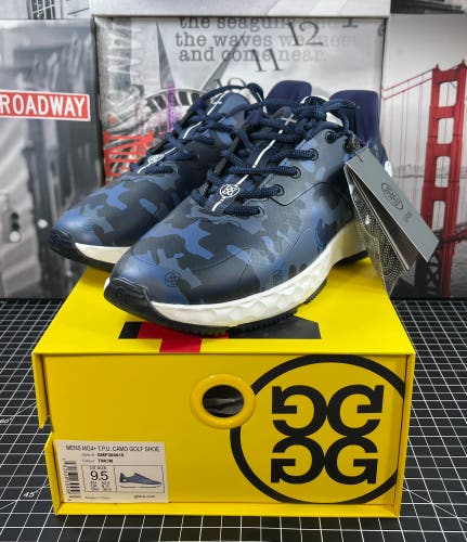 G/Fore GFORE MG4+ T.P.U. Camo Golf Shoes Blue Men's Size 9.5 US #GMF000019 NEW