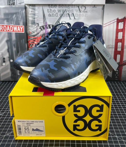 G/Fore GFORE MG4+ T.P.U. Camo Golf Shoes Blue Men's Size 9.5 US #GMF000019 NEW