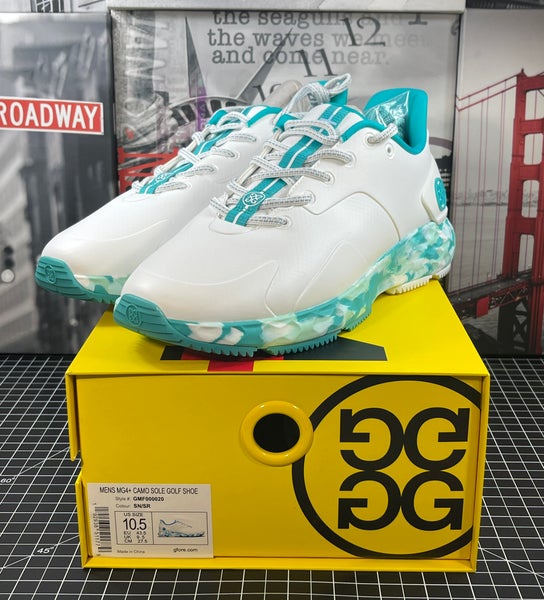 G/FORE G4 MG4+ Camo Camouflage Golf Shoe Sneaker US 10.5 Teal Blue White NEW