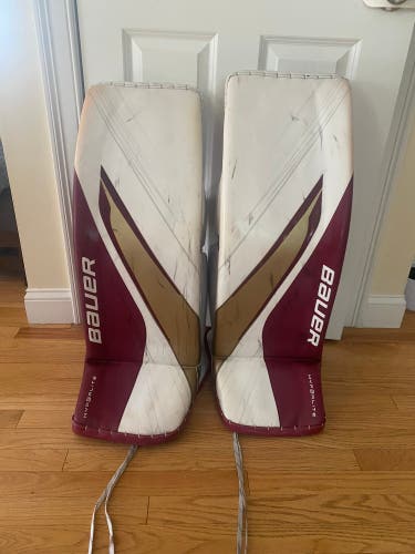 Large 2023 Bauer Hyperlite 2 Goalie Leg Pads Fowler Pro Return