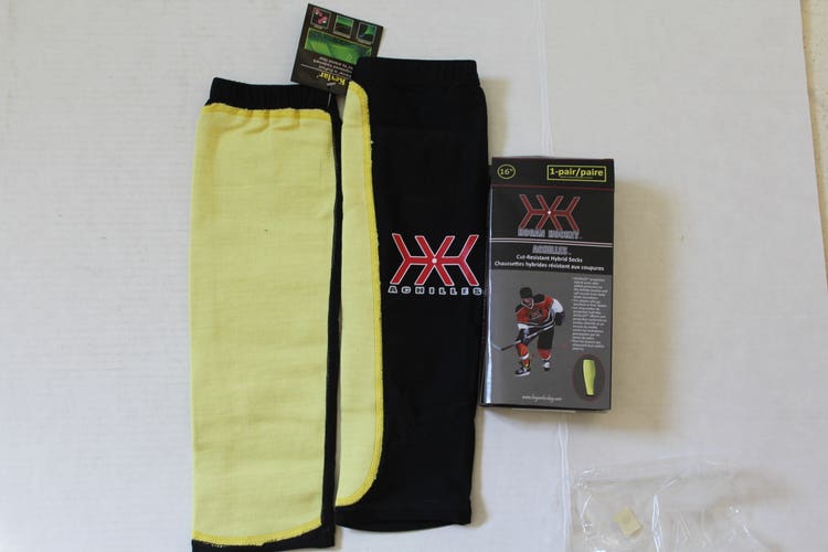 12 Pair New 18" Hybrid Footless Skate Socks Achilles Cut Resistant