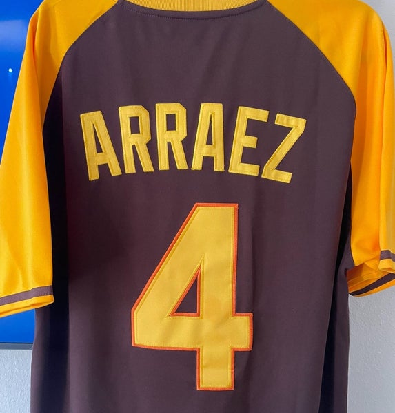 San Diego Padres Luis Arraez Authentic Brown Road Cooperstown Throwback Men's Jersey