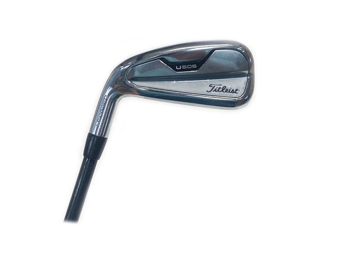 LH Titleist U-505 Forged 4 Iron Graphite Hzrdus Smoke Rdx Black 80g Stiff Flex