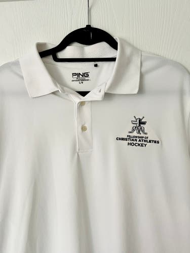 PING FCA Hockey Golf Shirt/ Polo (Large) - Fellowship of Christian Athletes