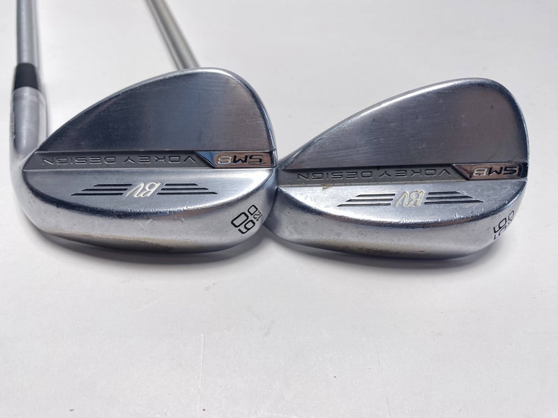 Titleist Vokey SM8 Tour Chrome Wedge Set 56* 12 | 60* 12 KBS C-Taper Mens RH