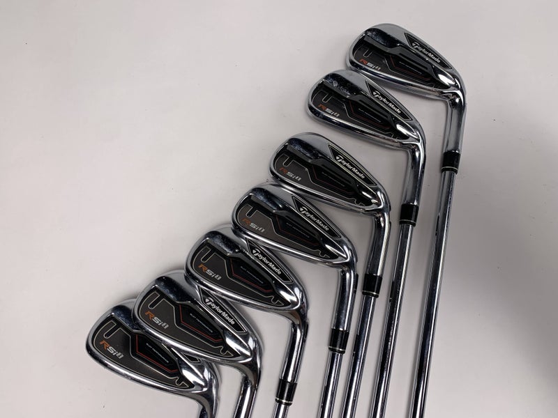 TaylorMade RSi 1 Iron Set 4-PW REAX 90g Stiff Steel Mens RH Midsize Grips