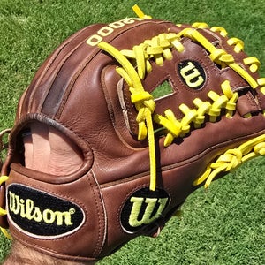 Wilson A2000 1788 11.25 Infielders Glove (New Laces) Excellent Condition