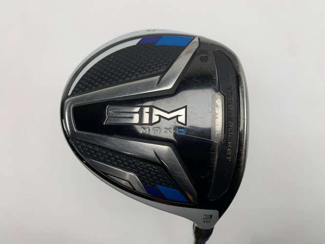 TaylorMade SIM MAX-D 3 Fairway Wood 16* UST Mamiya Helium 5F2 Senior RH
