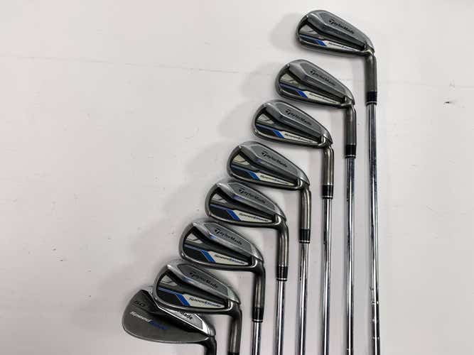 TaylorMade Speedblade Iron Set 4-PW+GW 85g Stiff Steel Mens RH +1/2''