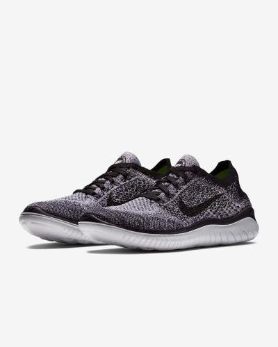 Nike Free RN Flyknit 2018 942839-101 Sneaker Women 5.5 Black Running Shoe DDK275