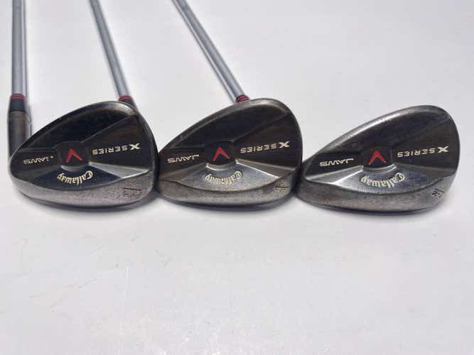 Callaway X Series Jaws Black Wedge Set 52* 12 | 56* 16 | 60* 13 Wedge Mens RH