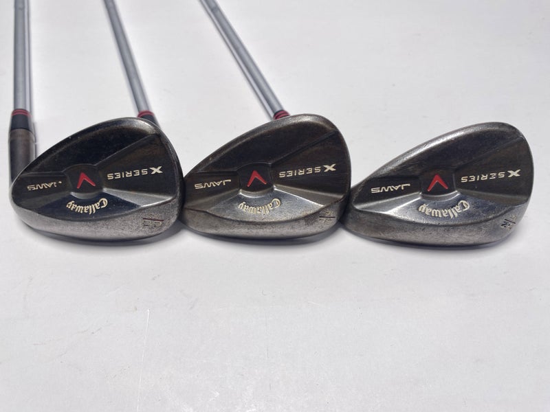 Callaway X Series Jaws Black Wedge Set 52* 12 | 56* 16 | 60* 13 Wedge Mens RH