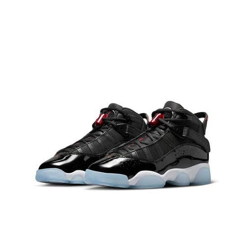 Air Jordan 6 Rings 323419-064 Sneakers Kids US 6 Black Basketball Shoes DDK288