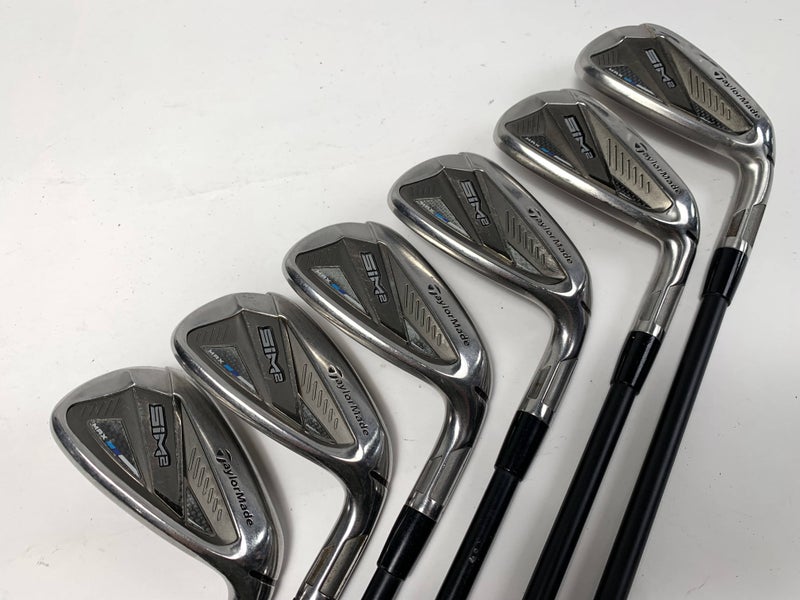 TaylorMade SIM2 MAX Iron Set 6-PW+GW KBS Max Graphite Iron 55g Regular RH -1''