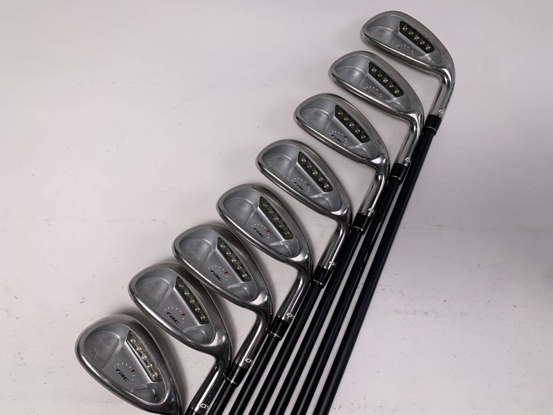 TaylorMade Rac OS Iron Set 4-PW+SW Stiff Graphite Mens RH