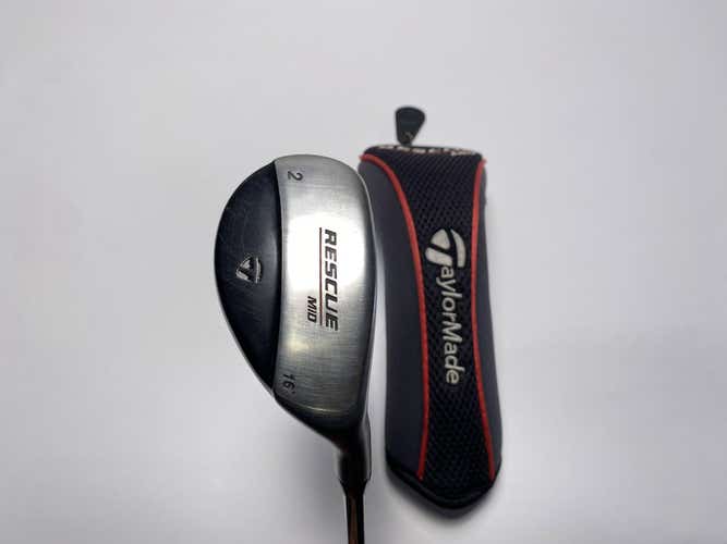 TaylorMade Rescue Mid 2 Hybrid 16* Light Metal Stiff Mens RH HC Oversize Grip