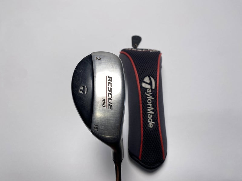 TaylorMade Rescue Mid 2 Hybrid 16* Light Metal Stiff Mens RH HC Oversize Grip