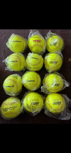 One dozen new softballs slowpitch softball