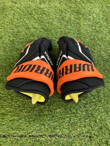 Orange Junior Warrior Alpha LX2 Max Gloves 12" (Used)