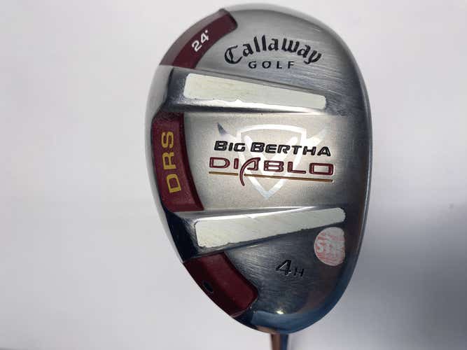 Callaway Big Bertha Diablo 4 Hybrid 24* 60g Stiff Graphite Mens RH