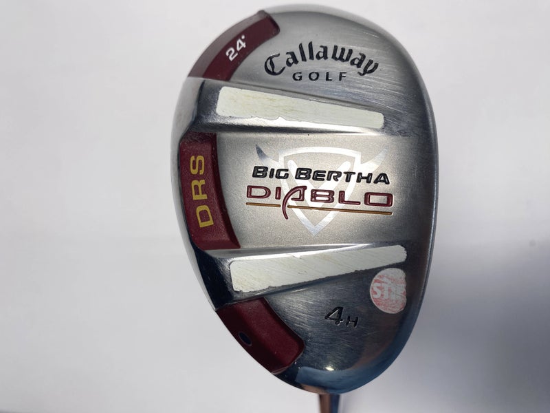 Callaway Big Bertha Diablo 4 Hybrid 24* 60g Stiff Graphite Mens RH