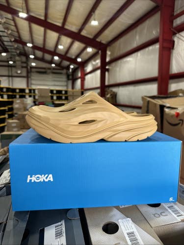 Hoka One One Ora Recovery 1147951/WHTW Men's US 10 Tan Lifestyle Sandals FL3840