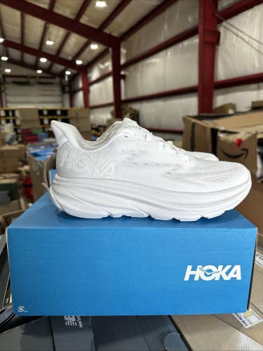 Hoka One One Clifton 9 1127896/WWH Sneakers Women's White Running Shoes FL3844