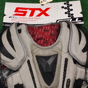 Large Youth STX Cell Shoulder Pads (New)