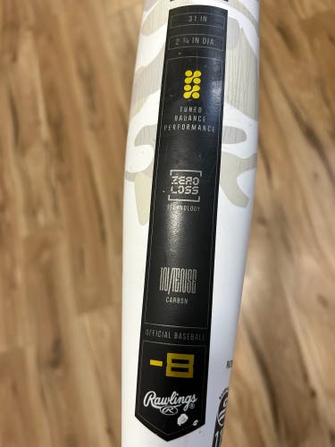 2025 Rawlings Icon Composite USSSA Certified Bat (-8)  23 oz 31" (Used)