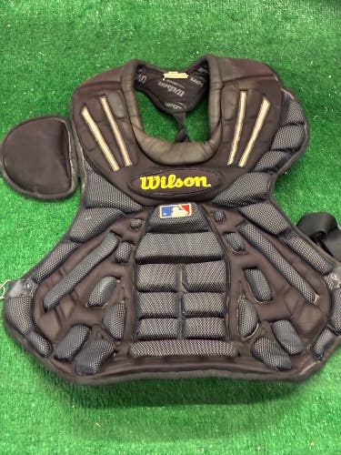 Black Adult Wilson Catcher's Chest Protector (Used)