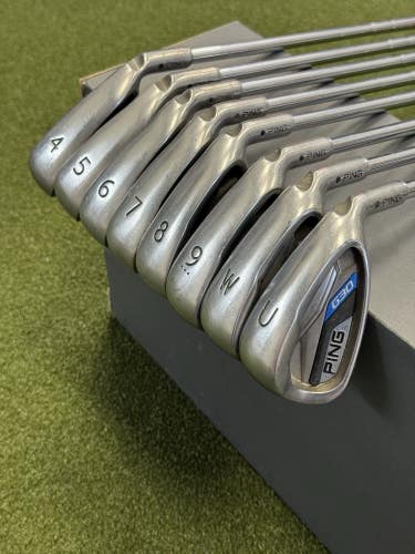 Used Ping G30 Black Dot Iron Set 4-PW,UW Steel Stiff Right Handed