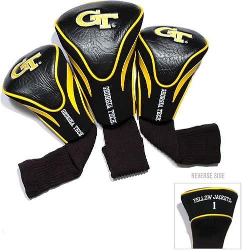 Team Golf Contour Golf Club Headcovers 3pk (Georgia Tech Yellow Jackets) NEW