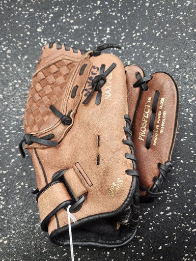 Used Mizuno POWER CLOSE BB/SB Glove RH Throw Brown 11" 11849-S000029977