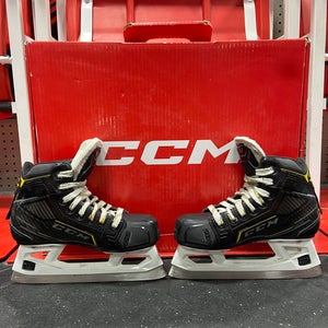Used CCM Super Tacks 9370 Size 1 D Goalie Skates