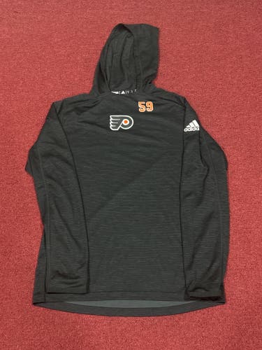 Philadelphia Flyers Black Adidas (Used) Hoodie Item#FHM