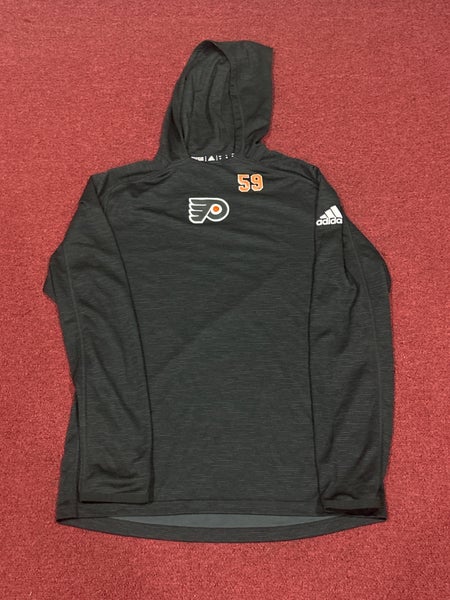 Philadelphia Flyers Black Adidas (Used) Hoodie Item#FHM
