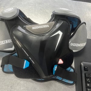 Used Maverik CHARGER Lacrosse Shoulder Pads Black MD 11497-S000150626