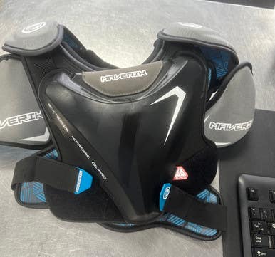 Used Maverik CHARGER Lacrosse Shoulder Pads Black MD 11497-S000150626