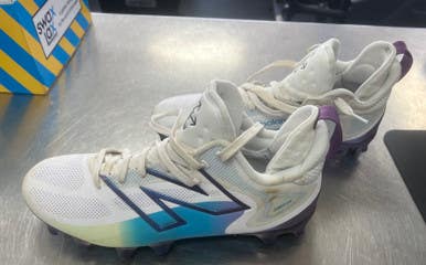 Used New Balance LAX Cleats Mens White Senior 10.5 11497-S000150621