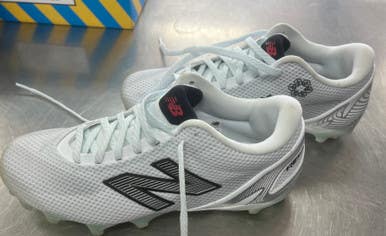 Used New Balance LAX Cleats Mens White Senior 9.5 11497-S000150614