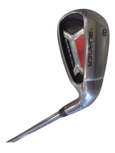 Used Taylormade BURNER SUPERLAUNCH Mens Individual Iron RH Silver 8 Iron 11862-S000090140