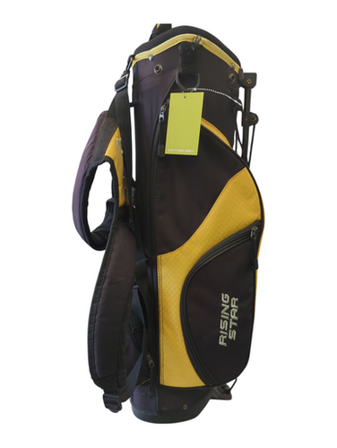 Used RISING STAR BLK/YEL BAG Jr Stand Bag Black And Gold 11862-S000090119
