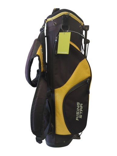 Used RISING STAR BLK/YEL BAG Jr Stand Bag Black And Gold 11862-S000090119