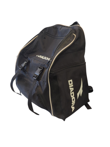 Used Diadora BLK/WHT CARRY BAG Soccer Player Duffel Bag Black MD 11862-S000090113