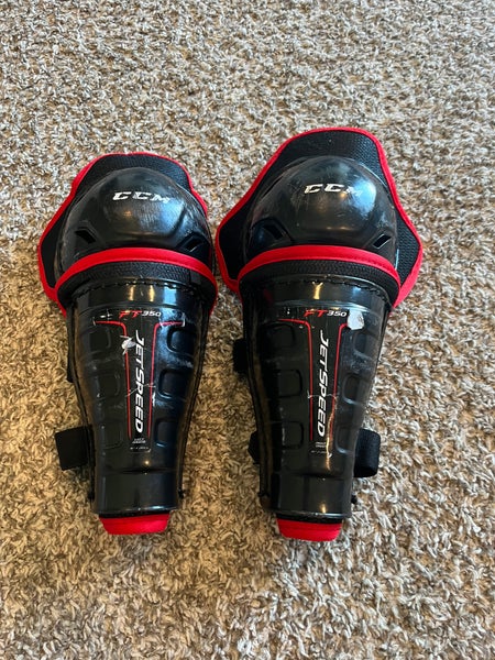 Youth CCM JetSpeed FT350 8" Shin Pads (Used)