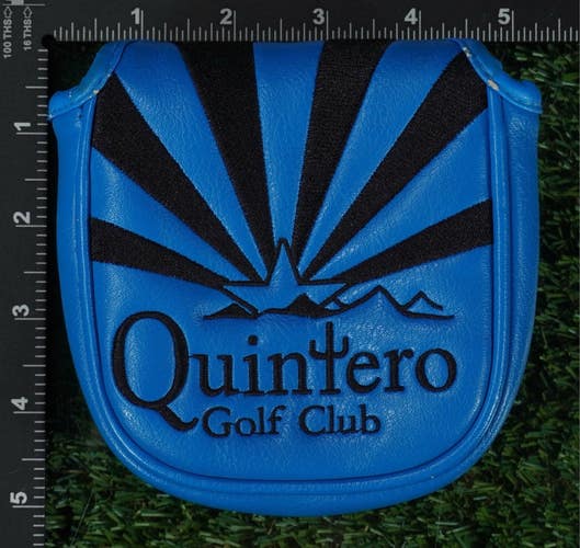 CMC DESIGN QUINTERO GOLF CLUB MALLET PUTTER HEADCOVER MAGNETIC CLOSURE BLUE