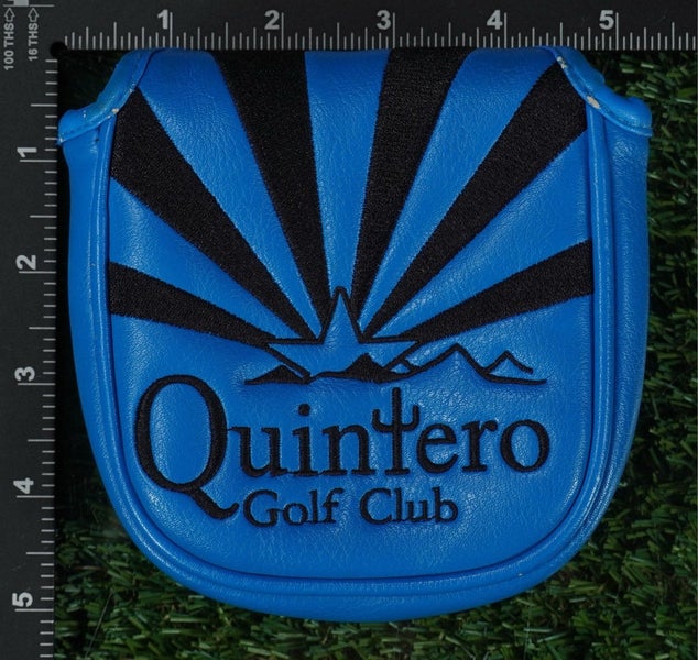 CMC DESIGN QUINTERO GOLF CLUB MALLET PUTTER HEADCOVER MAGNETIC CLOSURE BLUE