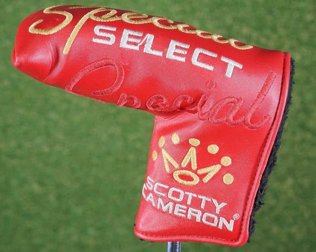 TITLEIST SCOTTY CAMERON SPECIAL SELECT BLADE PUTTER HEAD COVER RED ~ L@@K!!